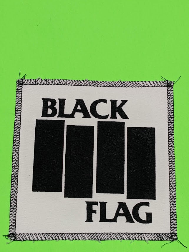 Black Flag - logo patch #2 (white)