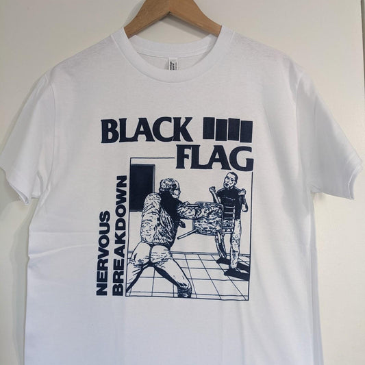Black Flag - Nervous Breakdown (White) tee